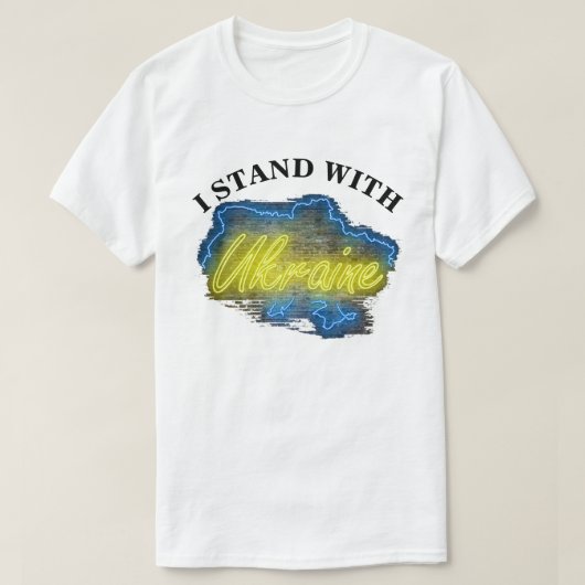 ウクライナに味方する Tシャツ (デザイン正面)