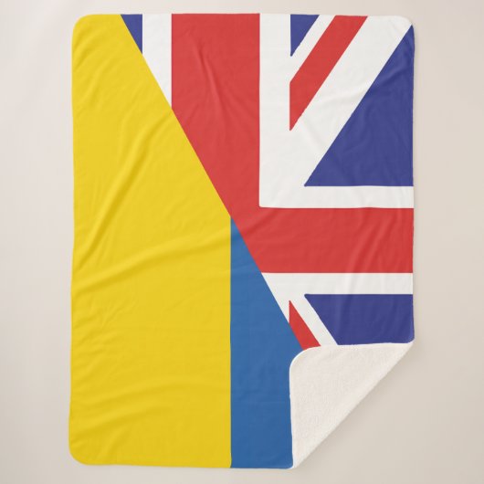 ウクライナに対する英国の支持 シェルパブランケット (正面)