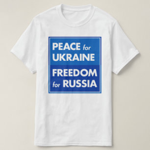 ウクライナに平和を ロシアに自由を Tシャツ
