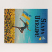 ウクライナに栄光!スラバ・ウクレニ!ジグソーパズル ジグソーパズル (横)