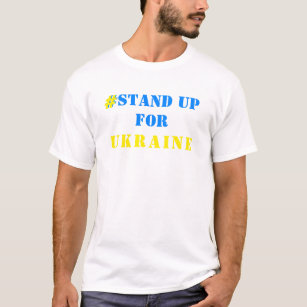 #ウクライナに立ち向かえ – 自由 – ウクライナ国旗 Tシャツ