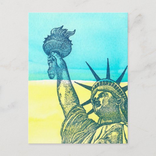 ウクライナに立つ ポストカード (正面)