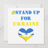 #ウクライナのために立ち上がる – 自由 – ウクライナ国旗 (裏面)