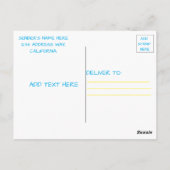 ウクライナのはがきを持つスタンド ポストカード (裏面)