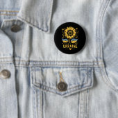 ウクライナのひまわり ウクライナに平和を 私はウクライナと共にあります 缶バッジ (インサイチュ)