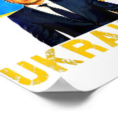 ウクライナのように戦う私はウクライナボロディミーと一緒に立つ ポスター (角)