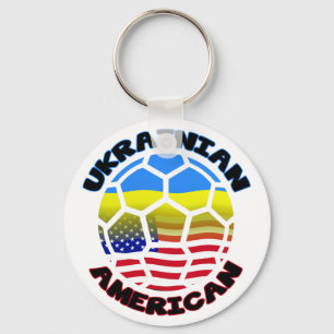 ウクライナのアメリカン・フットボールのサッカーKeychain キーホルダー