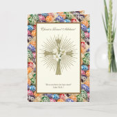 ウクライナのイースターエッグのキリストは復活アリュリア カード (正面)