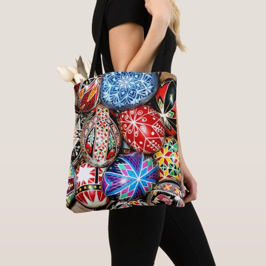ウクライナのイースターエッグ、 トートバッグ (クローズアップ)