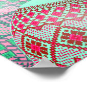 ウクライナのイースターエッグ（ピサンキー）ポスター ポスター (角)