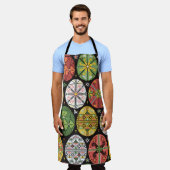 ウクライナのイースターエッグ、ヴィンテージパターン。 エプロン (着用した状態)