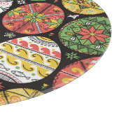 ウクライナのイースターエッグ、ヴィンテージパターン。 カッティングボード (角)