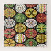 ウクライナのイースターエッグ、ヴィンテージパターン。 ジグソーパズル (横)