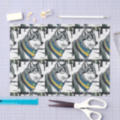 ウクライナのウルフシンボル、強いウクライナア誇りを持ったート 薄葉紙 (クラフト)