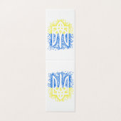 ウクライナのエンブレムtrident tryzub散乱ハート (外部フラット)