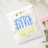 ウクライナのエンブレムtrident tryzub散乱ハート フェイバーバッグ (封をした状態)