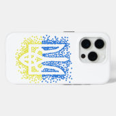 ウクライナのエンブレムtrident tryzub散乱ハート Case-Mate iPhoneケース (裏面 (横))