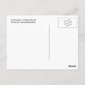 ウクライナのカトリック教会 ポストカード (裏面)