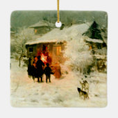 ウクライナのクリスマスの聖歌隊のオーナメント セラミックオーナメント (裏面)
