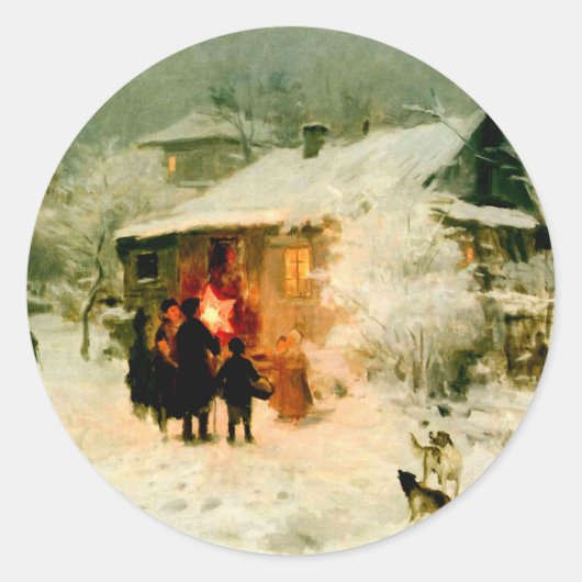 ウクライナのクリスマスの聖歌隊 ラウンドシール (正面)