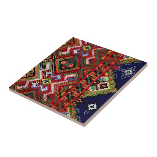 ウクライナのクロスステッチ刺繍セラミックタイル タイル (側面)