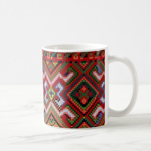 ウクライナのクロスステッチ刺繍 イースター マグカップ (右)