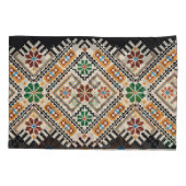 ウクライナのクロスステッチ:民族手作りパターン。 枕カバー (裏面)