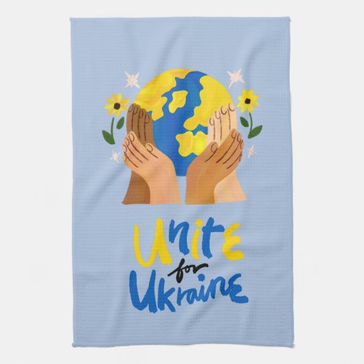 ウクライナのグローバルユナイト キッチンタオル (縦)