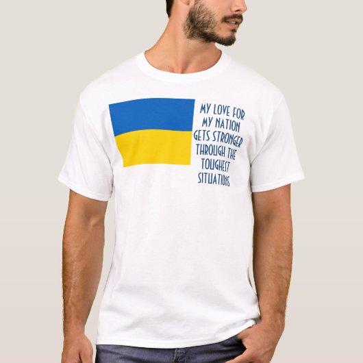 ウクライナのスローガン Tシャツ (正面)