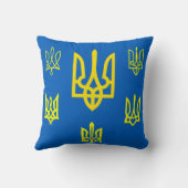 ウクライナのトライデントとエンブレム クッション (裏面)
