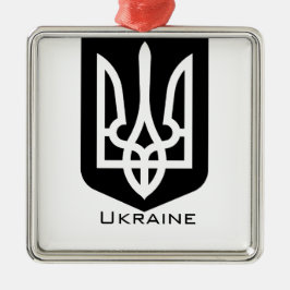 ウクライナのトリズブ現代グラフィックエンブレム メタルオーナメント