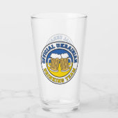 ウクライナのドリンクチーム国旗 タンブラーグラス (裏面)