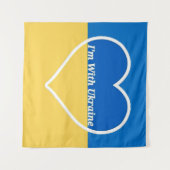 ウクライナのハートタペストリーと一緒 タペストリー (正面(横))