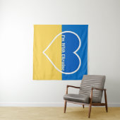 ウクライナのハートタペストリーと一緒 タペストリー (インサイチュ(横))