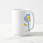 ウクライナのハート コーヒーマグカップ (正面右)