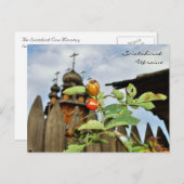 ウクライナのバラドームと教会お尻 ポストカード (正面/裏面)