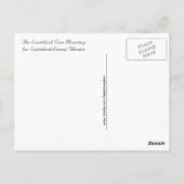 ウクライナのバラドームと教会お尻 ポストカード (裏面)