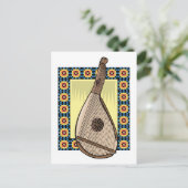 ウクライナのバンドゥーラ ポストカード (スタンド正面)