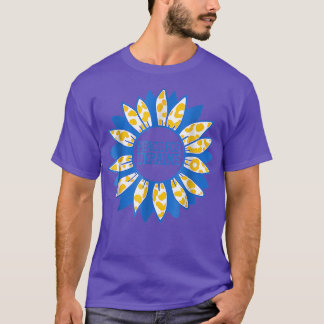 ウクライナのヒマワリのスタンドUkrのためのウクライナ平和 Tシャツ