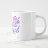 ウクライナのペトリキウカ民俗芸術の水彩画にサイン入りです。 ジャンボコーヒーマグカップ (右)