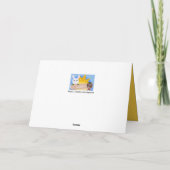 ウクライナのメリークリスマス – Bunny & Hedgehog シーズンカード (裏面)