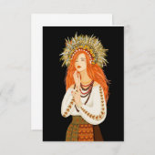 ウクライナのリース。ウクライナ。ウクライナインズ サンキューカード (正面/裏面)