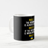 ウクライナのルーツウクライナ国旗ウクライナ伝統 コーヒーマグカップ (正面左)