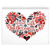 ウクライナのレタリングとハート カレンダー (カバー)