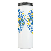 ウクライナのレタリングとハート タンブラー (裏面)