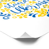 ウクライナのレタリングとハート フォトプリント            (角)