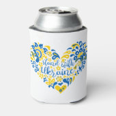 ウクライナのレタリングとハート 缶クーラー (缶裏面)