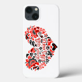 ウクライナのレタリングとハート Case-Mate iPhoneケース (裏面)