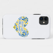 ウクライナのレタリングとハート Case-Mate iPhoneケース (裏面(横))