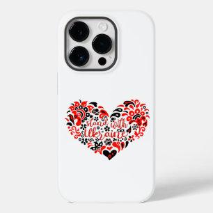 ウクライナのレタリングとハート Case-Mate iPhone 14 PROケース